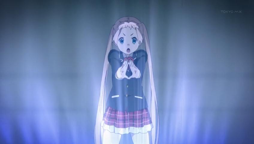 Anime girl casting spell